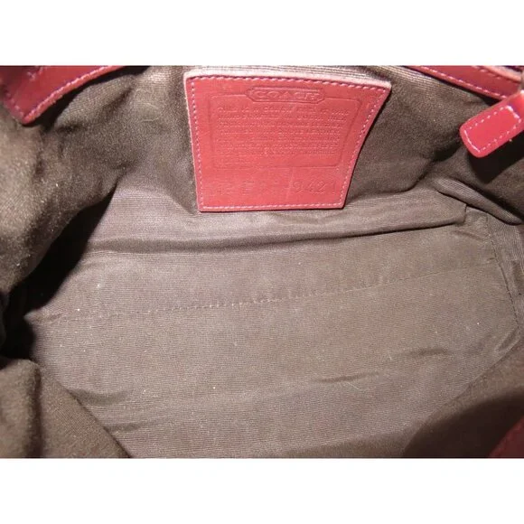 Coach Vintage 1999 Legacy Bonnie Cashin Oxblood Burgundy full grain leather bag - Picture 10 of 12